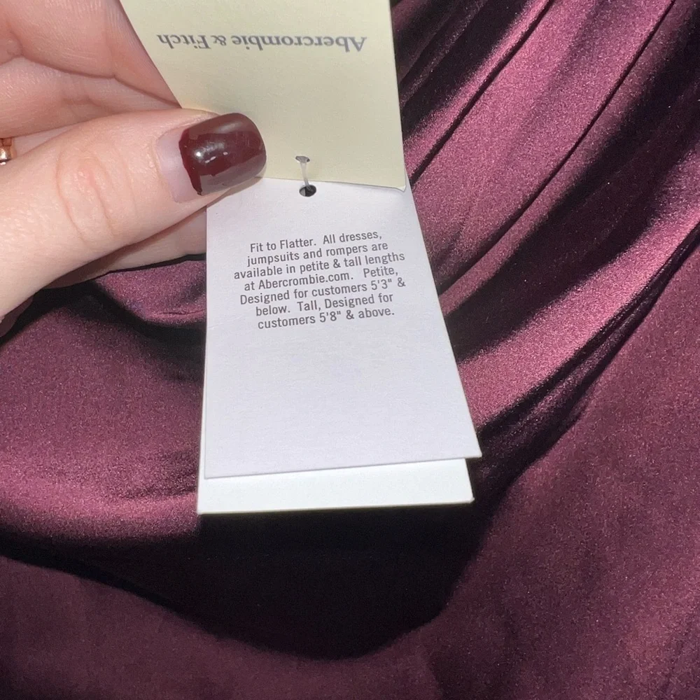 Abercrombie & Fitch NEW Cowl Neck Draped Maxi Dress small